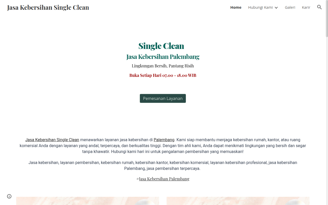 Jasa Kebersihan Single Clean